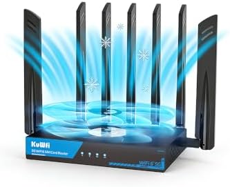 KuWFi 5G Router, AX3000 WiFi 6 with SIM Card Slot, Dual SIM, Unlo...