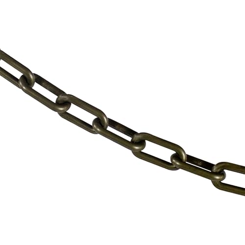 Mr. Chain 1.5" x 25' Khaki Gold Plastic Safety Chain 30007-25 - 1 Each