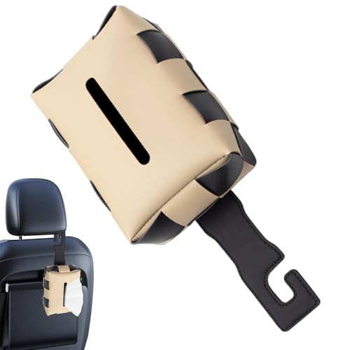 Dispensador de tecido para carro, caixa de guardanapo para carro - Capa de caixa de tecido para banc