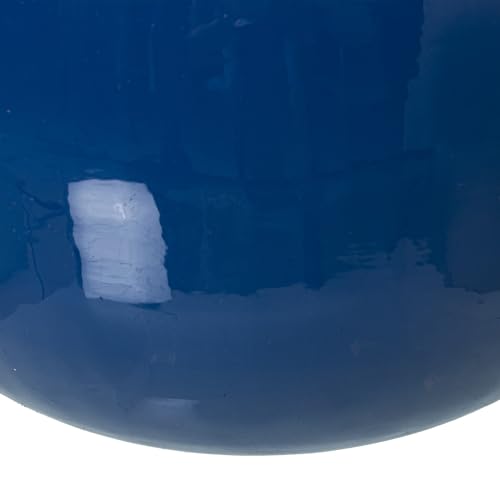 Vase en métal émaillé bleu 21cm incassable pour centre de table chic - 3