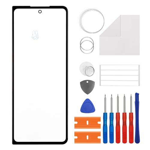 New Duotipa Original Front Glass Panel for Galaxy Z Fold 5 5G All Verison,Front Glass Screen Replacement for SM-F946U SM-F946W 7.6" with Repair Tools Kit-No LCD Screen and Touch Digitizer