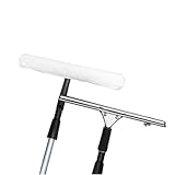 Herramienta telescópica for limpieza de ventanas de 47 a 177 pulgadas: raspador de ventanas y fregador de microfibra 2 en 1 (1 juego)(360cm)