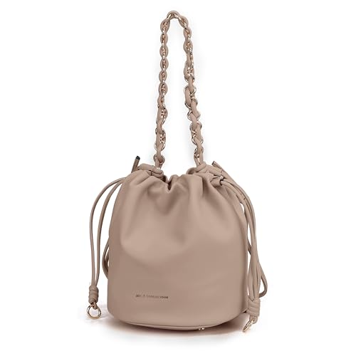 Image of MKF Collection Crossbody Bucket Bag for Women, Vegan Leather Drawstring Hobo Shoulder Bags Handbag Purse by Mia K