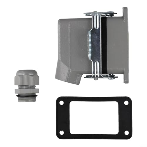 Carcasa de policarbonato con conector industrial de 6 pines y bloque de crimpado de 16A IP65 5