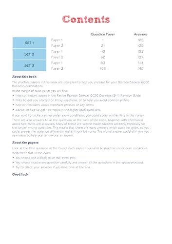 Pearson REVISE Edexcel GCSE (9-1) Business Practice Papers Plus: for home learning, 2022 and 2023 assessments and exams