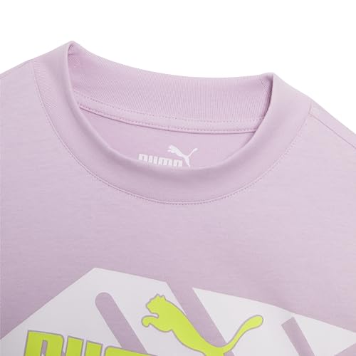 Image of Puma Girls' Short Sleeve T-Shirt, Fashion Prints & Colors, Soft and Comfortable
