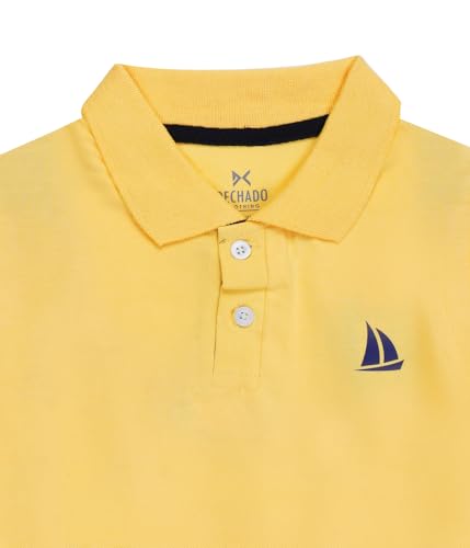 Image of Kids Boys Cotton Polo T-Shirt | Regular Fit Collar Tee (2-16 Years) | Multi-Colour Variants