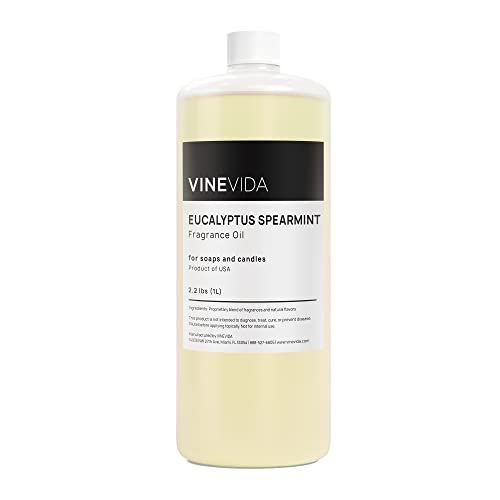 Vinevida [32Oz] Eucalyptus Spearmint Fragrance Oil For Soap Making Scents For Candle Making, Perfume Oils, Soy Candles, Bath Bombs, Home, Scent Diffusers, Fabric Freshener Spray, Linen Spray #TOP24