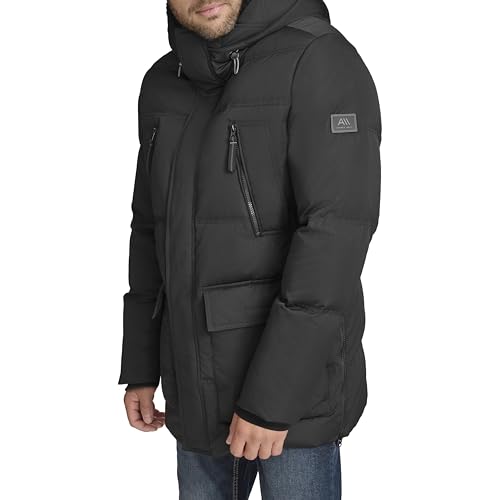 Image of Andrew Marc Men's Outerwear Mackay Faux Fur Lined Parka