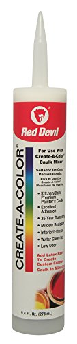 Red Devil 0409 Create A Color Caulk, 1-Pack, White