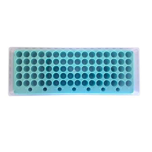 MCT Twin Rack Rack 80 place Pack of 1| Double-Sided Micro Centrifuge Tube Rack for 1.5 ml & 2 ml Tubes | Autoclavable Lab Tube Rack for School, College, Biotech, Microbiology & Research Labs