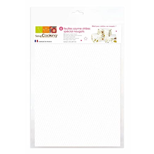 Scrapcooking 6 Feuilles Azymes Pour Nougat , Marron
