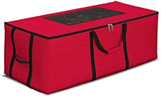 Christmas Tree Storage Bag Waterproof with Padded Carrying Handles & Dual zipper Superior Protection - Extra Large Container Duffle Bag fits up to 9 feet tall Xmas Artificial Tree (Red)