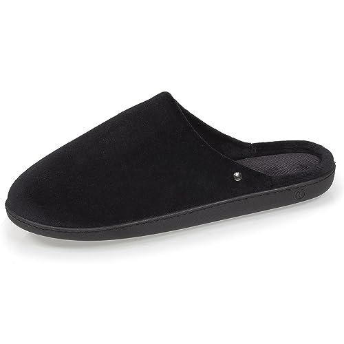 Isotoner Zapatillas pantuflas Mules hombre ultra cómodas y ligeras, espuma con memoria de forma, EU,, 43 EU