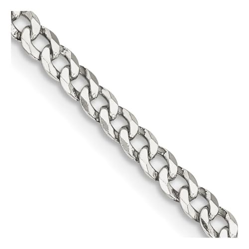 Chaîne biseautée en argent sterling 925 de 3,2 mm pour homme et femme