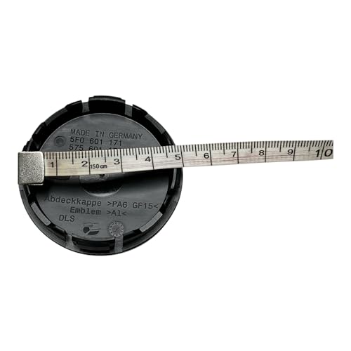 Seat 5F0601171CBX Radkappe (1 Stück) Radzierkappe Nabenabdeckung Nabenkappe, schwarz/silber