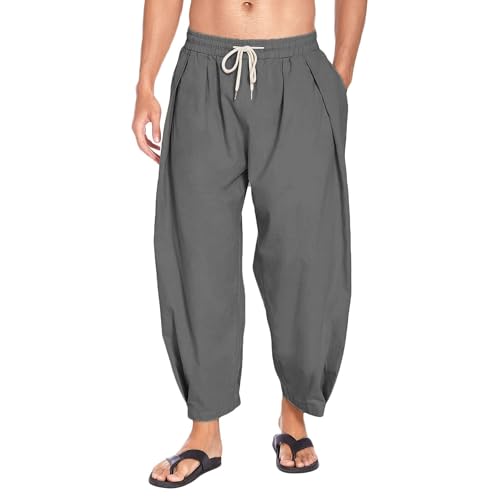 Pantalones Capri Harem Casual con Bolsillos miniatura 1