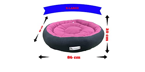 Image of Premium XL Size Dog Bed for XL Dogs and Puppies Anti Skid Bottom Washable Orthopedic Big Dog /cat Beds Pink /Black