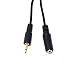 Produktbild maincore Lang 3,5 mm Klinke Mono auf 3,5 mm Mono Buchse Audio-Verlängerungskabel 3m Schwarz