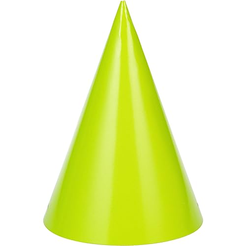 image for Creative Converting Neon Party Hats, 24 ct, Multi-color, 6.25