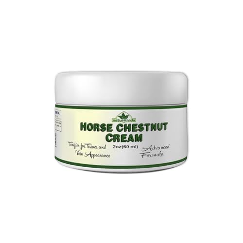 Natural Vida Horse Chestnut Cream 2oz Varicose Veins Relief Castano de Indias