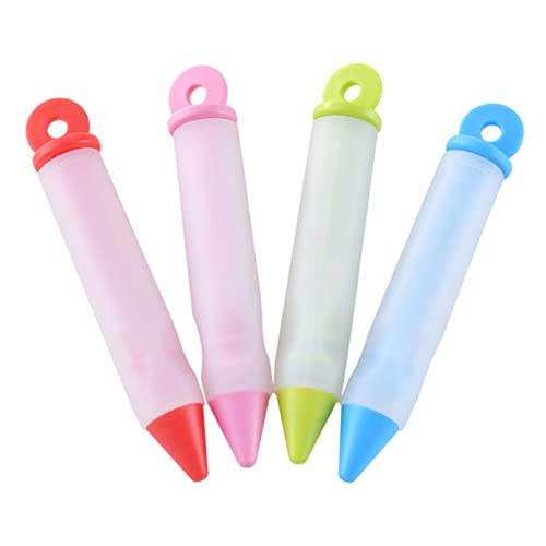 UKCOCO Stylo à Douille Multifonction en Silicone 16 Pièces, Crayons De Décoration De Gâteaux Colorés, Pompe à Crème Alimentaire, Outil Pâtisserie pour...