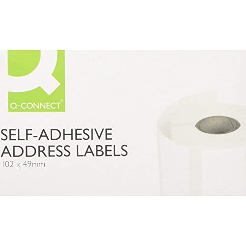 Q-Connect Address Label Roll Self Adhesive 102x49mm White (Pack of 180) 0073024
