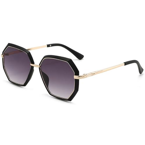 Fashion Women Polygonal Pilot Sunglasses Shades UV400 Retro Oversized Irregular Sun Glasses for Ladies2