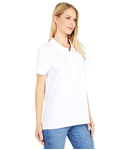 Image of Tommy Hilfiger Women's Solid Short Sleeve Pique Polo Shirt