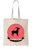 Biodegradable Capricornio Zodiac Bolsa de lona