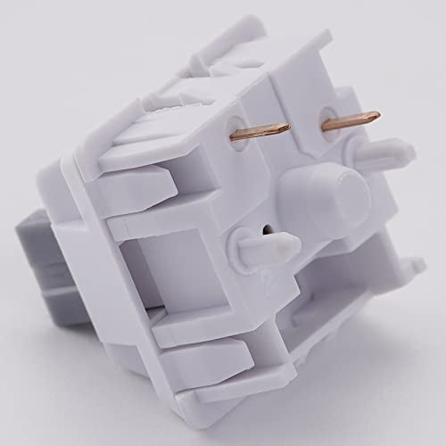 Image of OOCTPK Chilkey Quiet Tactile Keyboard Switches, 50gf 5-Pin Pre Lubed Key Switch with POM Stem, Compatible with MX Keycaps for Mechanical Keyboard 35pcs