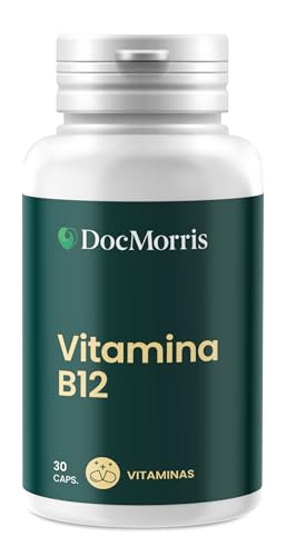 DocMorris Vitamina B12 30 Cápsulas | Suplemento Alimenticio para el Funcionamiento Normal del Cerebro y Sistema Nervioso