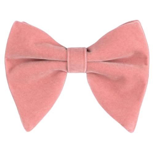 Image of Alizeal Velvet Pre-tied Adjustable Bow Tie for Men Oversize Formal Solid Tuxedo Bowtie