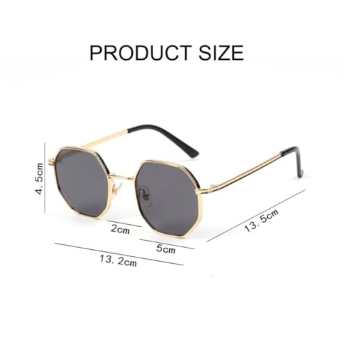 Verres UV400 sur ces lunettes de soleil tendance rétro métal protégeant efficacement vos yeux - 2