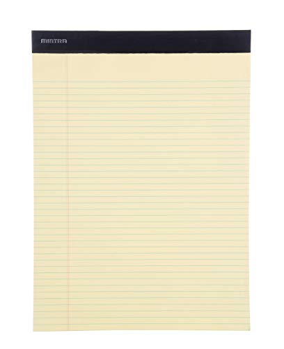Image of Mintra Office Canary Legal Pads - With Micro-perforated sheets, Smooth-lined paper, Ideal for Office Tasks, Assignments or Notes, Meetings, and Journaling, 6 pack Narrow Ruled, Basic Pad, 8.5 inchx11 inch
