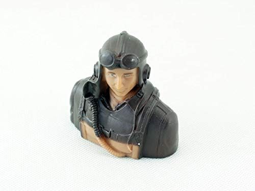 RC Plane Acc 1:5/1:6/1:9 Scale Figure Pilots 5A/ 5B/ 6A/ 6B/ 6C/ 7A/ 8A/ 9A Plastic Toy Model with Headset Glass RC Part (7A)