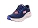 Skechers Arch Fit 2.0 Big League - Tenis para Mujer, Malla Azul Marino, Ribete Rosa Intenso y Azul, 39 EU