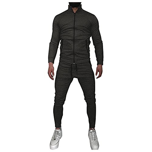 Survêtement de sport pour homme avec ensemble de jogging complet à fermeture éclair intégrale