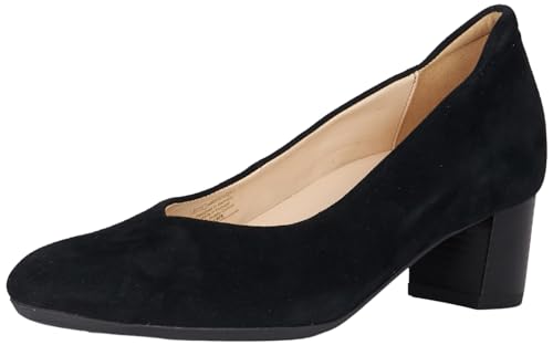 ARA Femme Jive Escarpins confortables en cuir noir avec talon bloc large