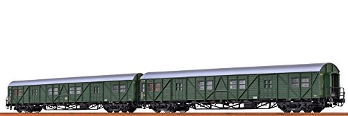 Preisvergleich Produktbild BRAWA 46252 Gepäckwagen MPw4i und MPw4yge der DB 2er Set
