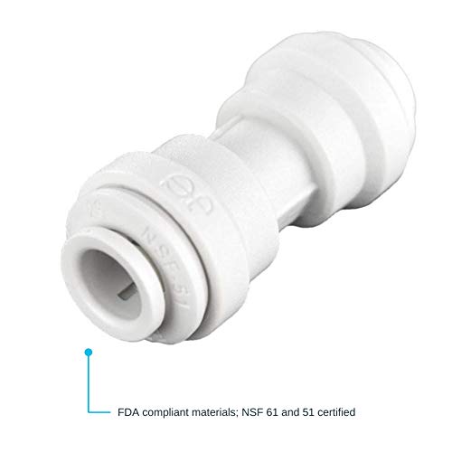 John Guest Speedfit 3/8 Inch Od Union Straight Connector, Push To Connect Plastic Plumbing Fitting, Pp0412Wp #TOP5