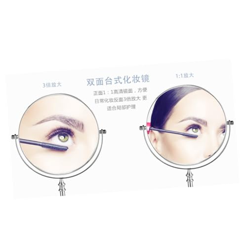 Espejo cosmético 3X aumento doble lado 6 pulgadas miniatura 2