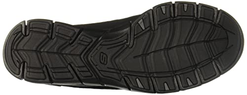 Skechers women's Gratis-Strolling Sneaker, Black/Black BBK, 9 M US Top view of the Skechers Gratis-Strolling Sneaker, highlighting its sleek design and secure lace-up closure