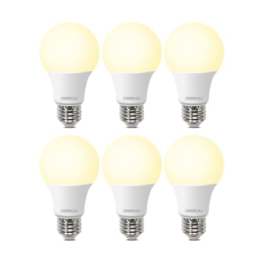 DEGNJU LED Light Bulbs 60W Equivalent, A19 Light Bulb Soft White 2700K 800LM 8 Watt, Non-Dimmable Standard Light Bulbs E26 Medium Base, 6 Pack