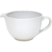 Casafina Ceramic Stoneware 2.2-Qt Batter Bowl - Fattoria Collection, White | Microwave & Dishwasher Safe Bakeware | Food Safe Glazing | Restaurant Quality Serveware
