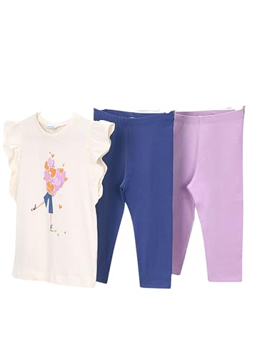 Mayoral Conj. Leggings 2 Pantalones para niña (Lilac, 4 años)