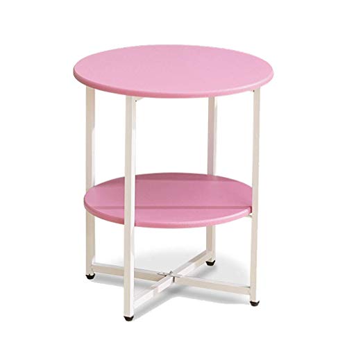 LQ - Mesa auxiliar moderna y ligera para muebles de metal, bandeja de café, compartimento abierto, clásico, único, a la moda, mesa de café de madera y acero (color: #4) (#7)