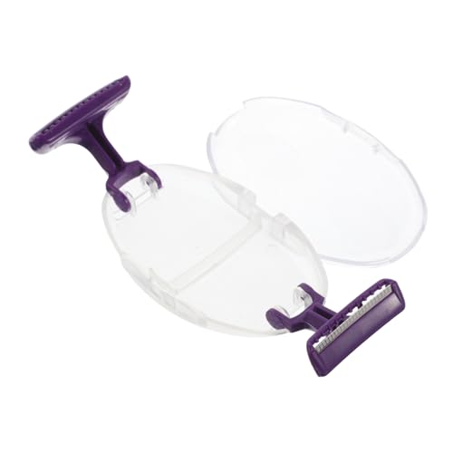 Veemoon Afeitadora Manual para Mujer con Protector de Seguridad Recortadora Corporal y Portátil Depiladora Facial y Corporal y para