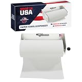 Pit Posse 573 Paper Towel Holder Dispenser Aluminum Enclosed Trailer Shop Garage Storage Organizer-Made in USA- 5 Year Warranty- Toy Hauler, 5th Wheel, RV, Snowmobile