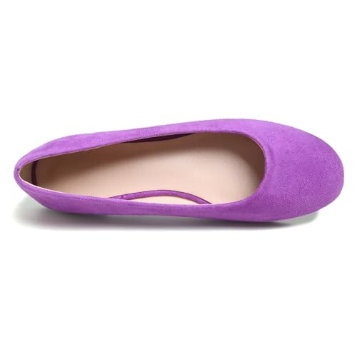 Image of Dear Time Women's Flats Comfortable Slip On Ballet Flats Soft Solid Casual Shoes